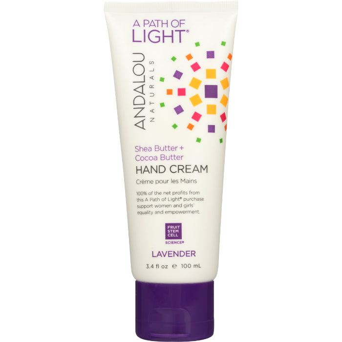 Andalou Naturals – Hand Cream Lavender Shea, 3.4 oz