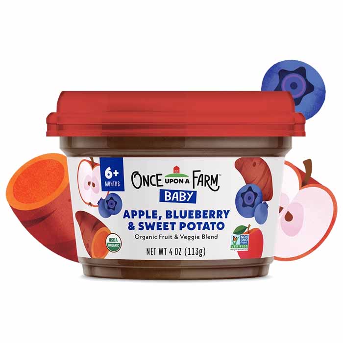 Once Upon A Farm – Organic Baby Food, 4floz | Multiple Flavors | Pack
