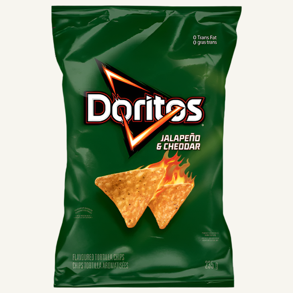 Doritos Jalapeno Cheddar – 72g Canada (Case of 12)
