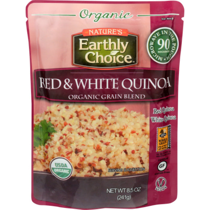Nature’s Earthly Choice Grain Microwavable Red & White Quinoa Organic