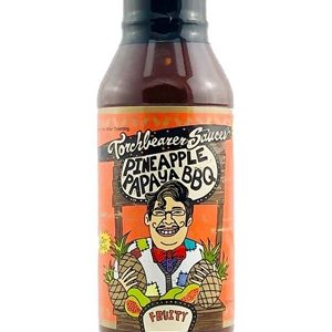 Torchbearer Pineapple Papaya BBQ Sauce, 12oz.