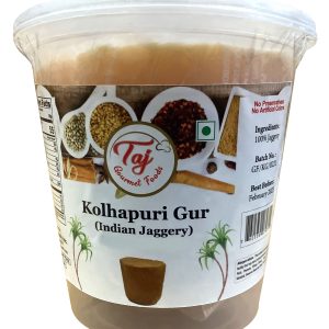 TAJ Kolhapuri Jaggery, Indian Gur, 4.4-Pounds (2kg)