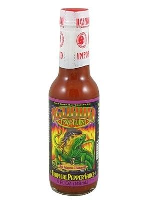 Iguana Tropic Thunder Red Jalapeno Habanero Tropical Hot Sauce, 5oz.