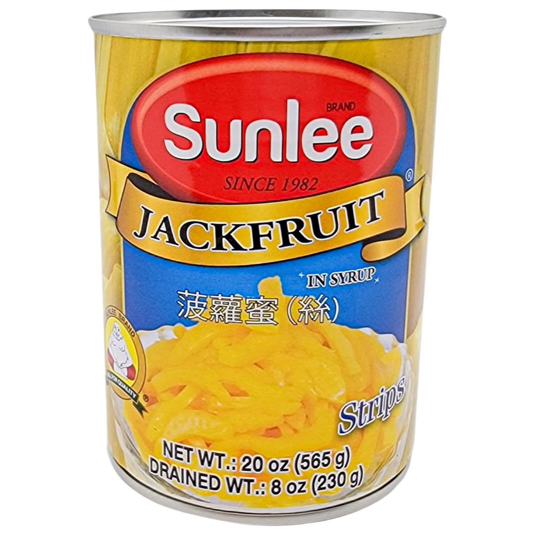 Sunlee Brand – Premium Quality – Yellow Jackfruit Strips in Syrup – 20 OZ