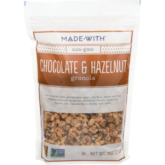 Made With – Granola Dark Chocolate Hazelnut, 11 Oz | Pack of 6