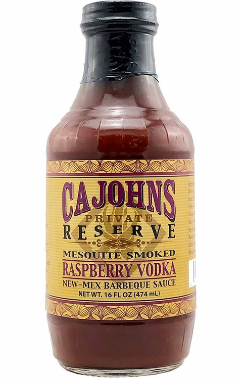 CaJohn’s Mesquite Smoked Raspberry Vodka New-Mex Barbeque Sauce, 16oz.