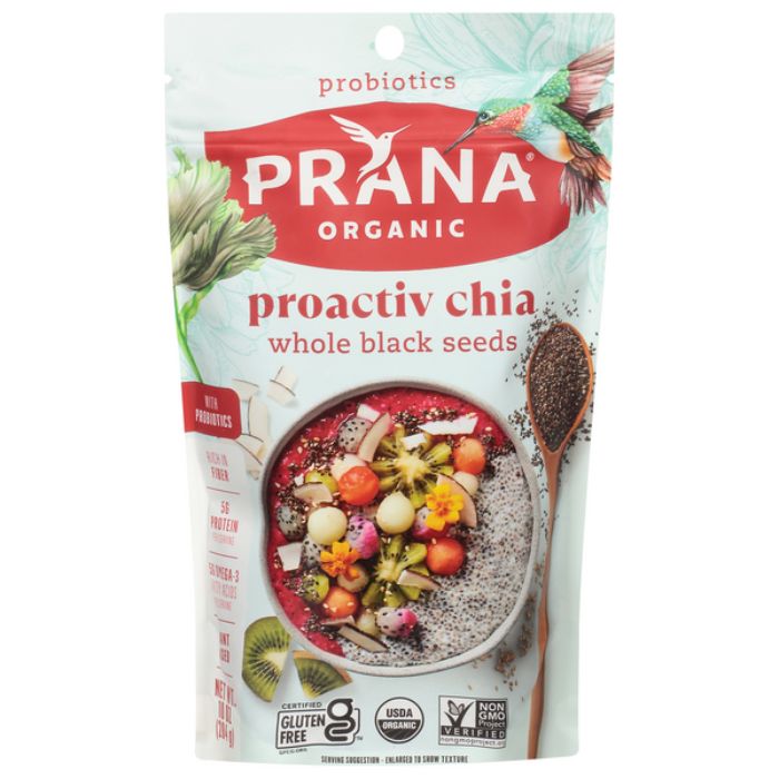 Prana Chia Black Whole Proactiv Organic 10 Oz – Pack Of 6