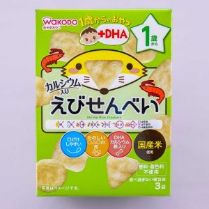 Wakodo Baby +DHA Shrimp Rice Crackers