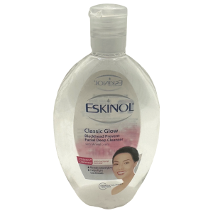 Eskinol – Classic Glow – Blackhead Prevent – Facial Deep Cleanser with Mineral Grains – Micro Cleanse – Anti-Bacterial Formula – Whitens / Helps fight blackheads – 225 ML