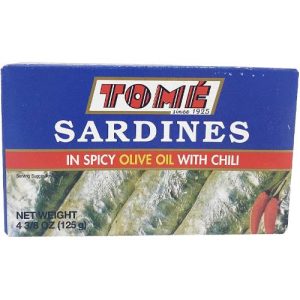 Tome – Sardines in Spicy Olive Oil with Chili – 125 G