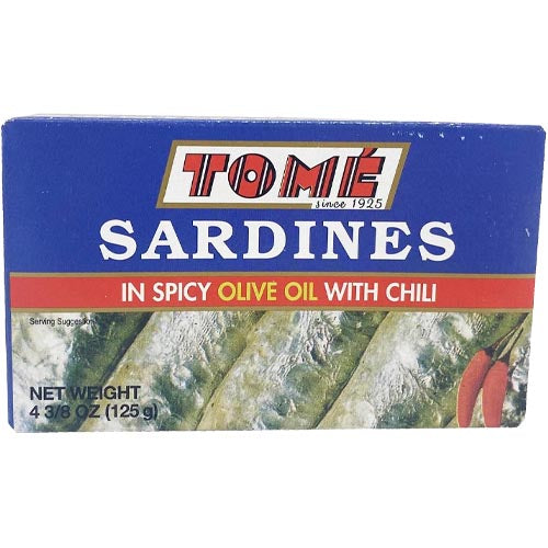 Tome – Sardines in Spicy Olive Oil with Chili – 125 G
