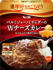 S&B, Noukou Series, W Cheese Curry, 150g in 1 pack, Retort Packed Curry, Medium Hot