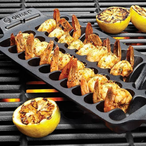 Fox Run Brands – Outset Shrimp Grill Pan, CastIron
