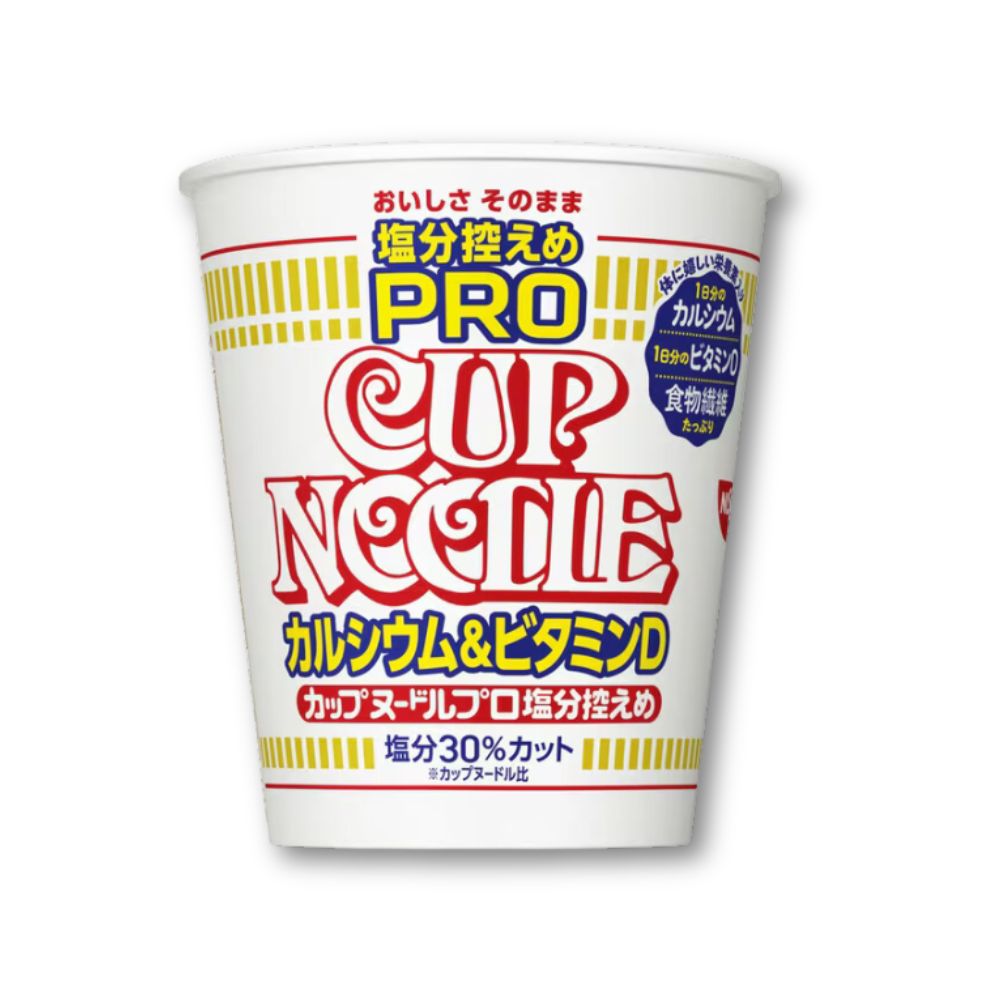 Nissin Cup Noodles PRO – Original Flavor Low Salt, Calcium & Vitamin D