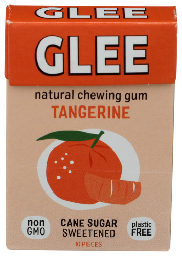 Glee Gum – Gum Tangerine, 16 Piece (Pack of 12)