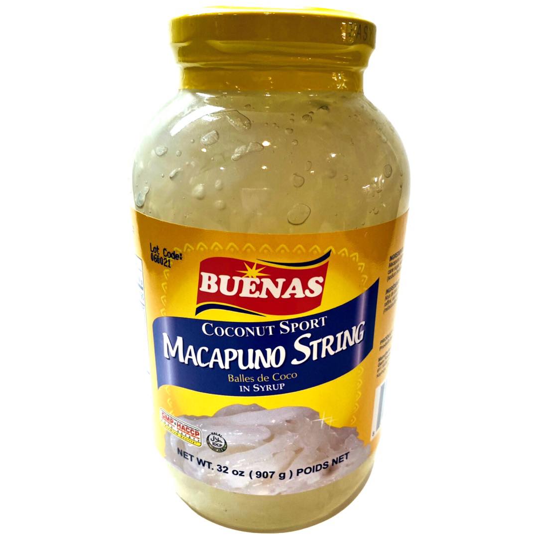 Buenas – Coconut Sport – Macapuno String in Syrup – 32 OZ