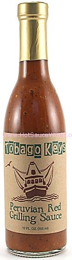 Tobago Keys Peruvian Red Grilling Sauce, 12oz.