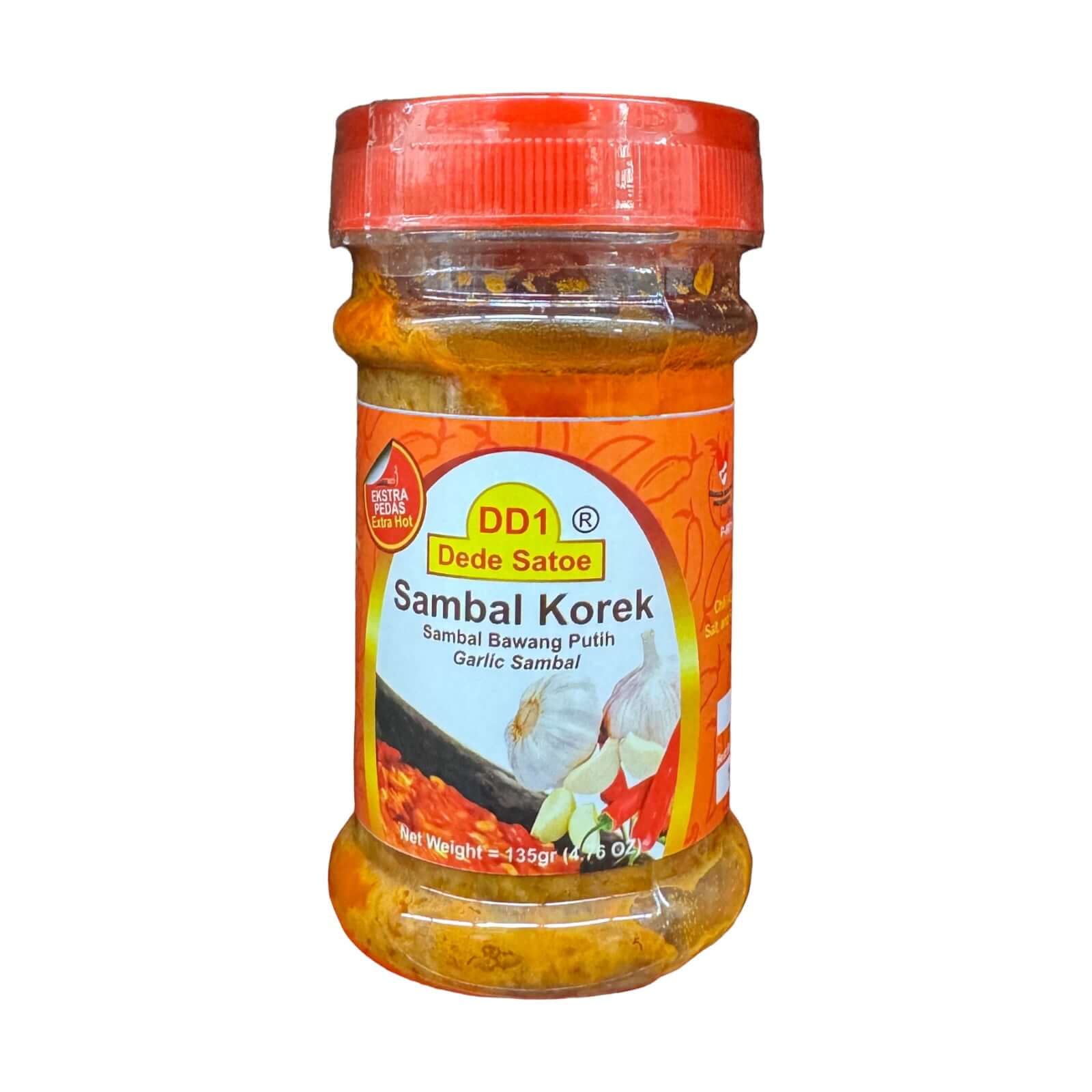 Dede Satoe’s Sambal Korek Garlic – Authentic Flavor 4.76 oz