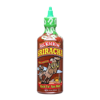 Hot Sauce Ass Kickin Sriracha BIG bottle 8 oz Arizona Heat 7