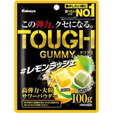 Kabaya, “Tough Gummy”, Lemon Lush flavors in 1 bag, 100g