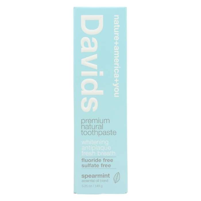 Davids – Spearmint Premium Natural Toothpaste, 5.25oz