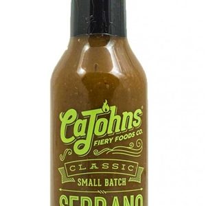 CaJohn’s Classic Small Batch Serrano Pepper Sauce, 5oz.