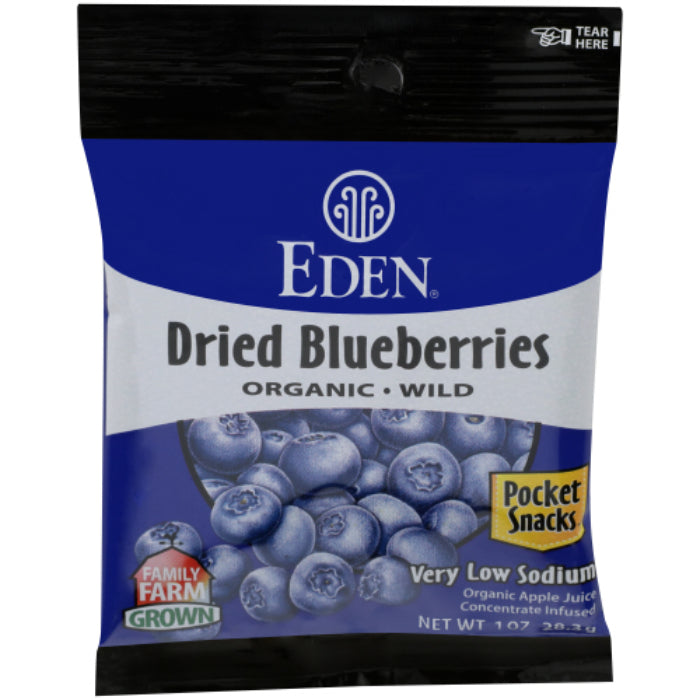 EDEN FOODS – POCKET SNACK BLUEBRY DRD OR 1 OZ – Pack of 12