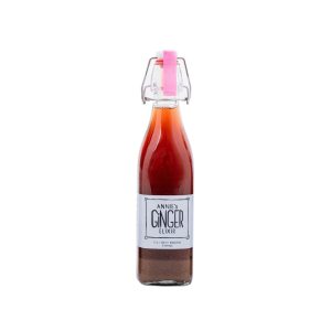 Annie’s Ginger Elixirs Organic Gut Health + Immunity Boost Bottle – 6 bottles x 17 oz case