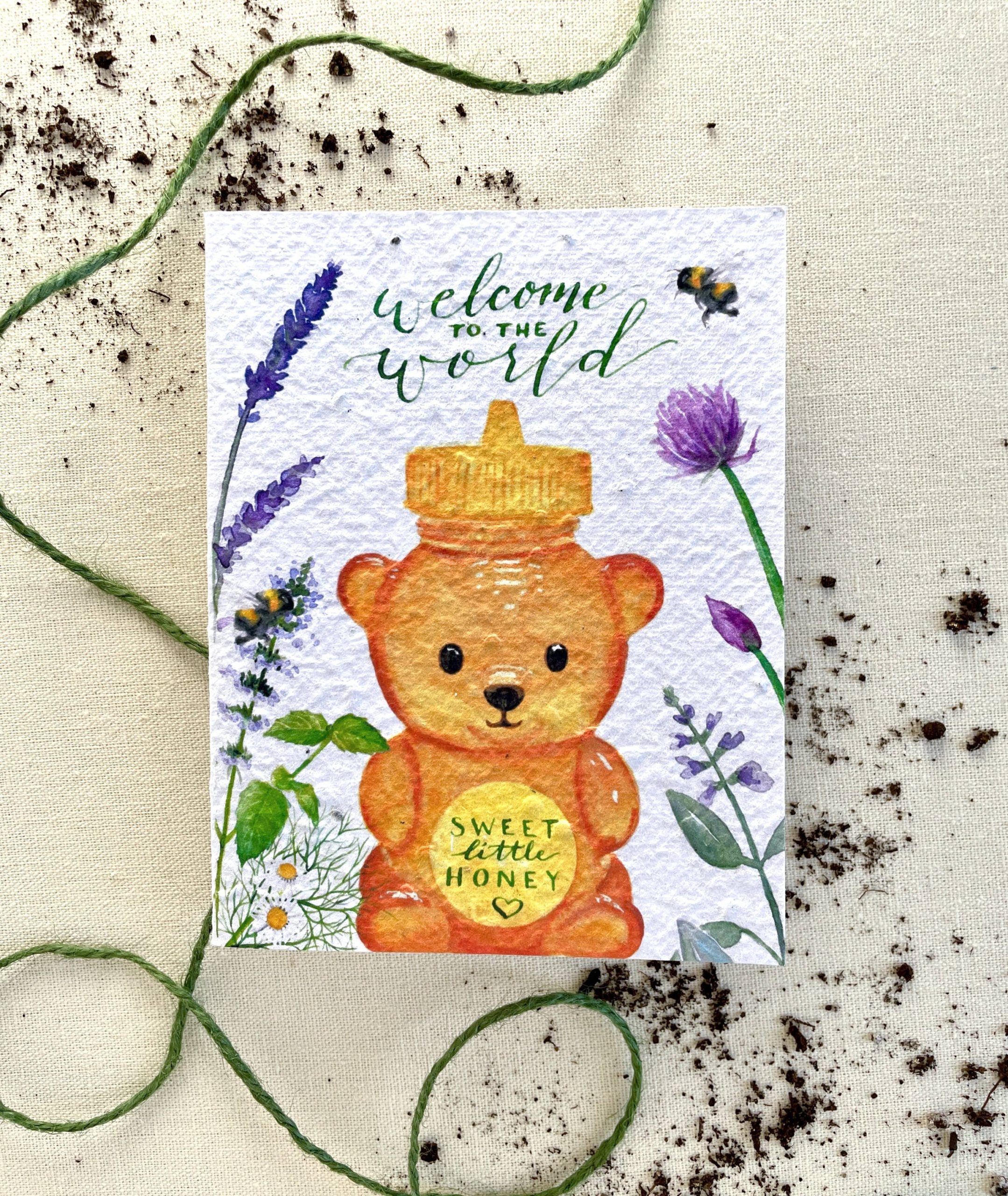 Notes of Eden Seed Cards – Sweet Little Honey Plantable Wellness Mix S