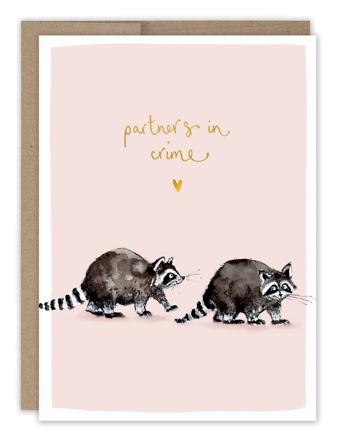 Biely & Shoaf – Raccoons Partners In Crime Love Card