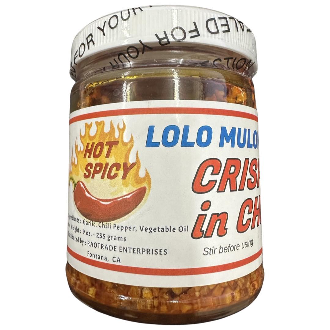 Lolo Mulong’s – Crispy Garlic in Chili Oil – HOT SPICY – 9 OZ