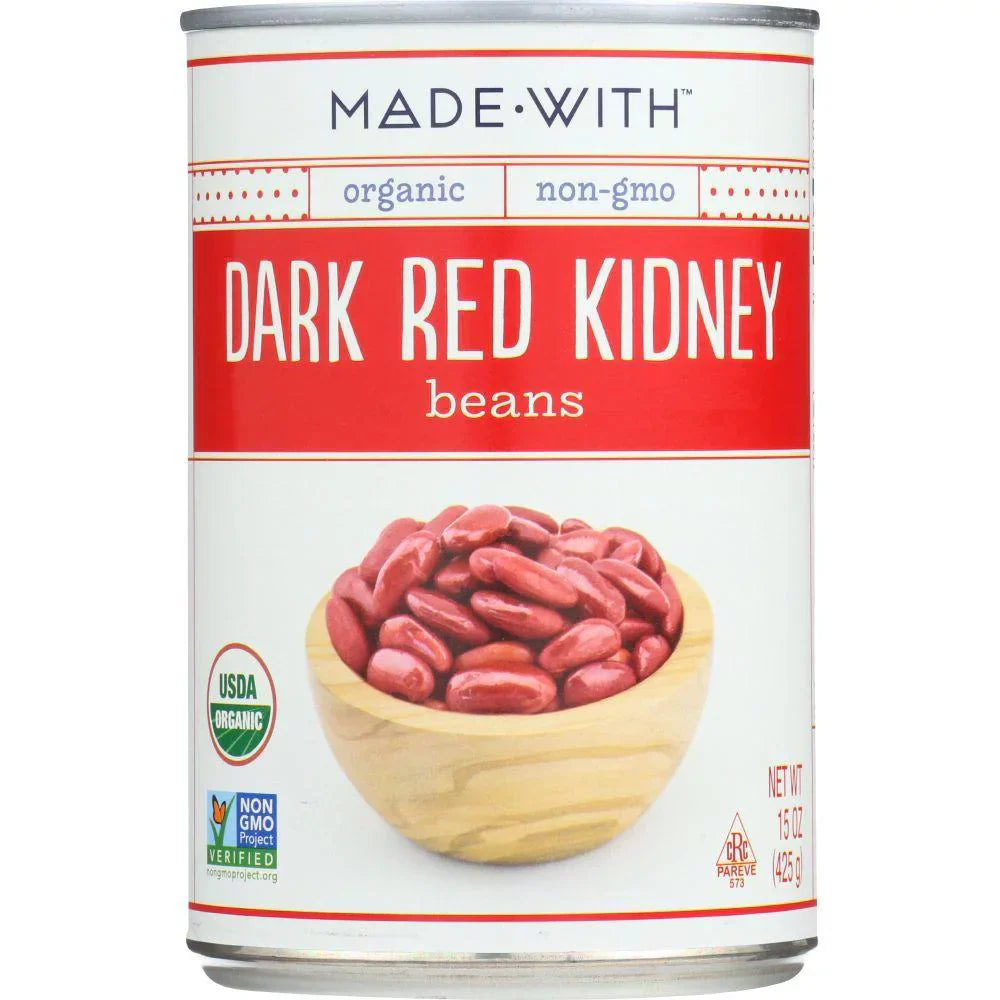 Made With – Organic Dark Red Kidney Beans, 15 oz | Pack of 12