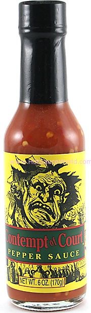 Contempt of Court Hot Sauce, 6oz.