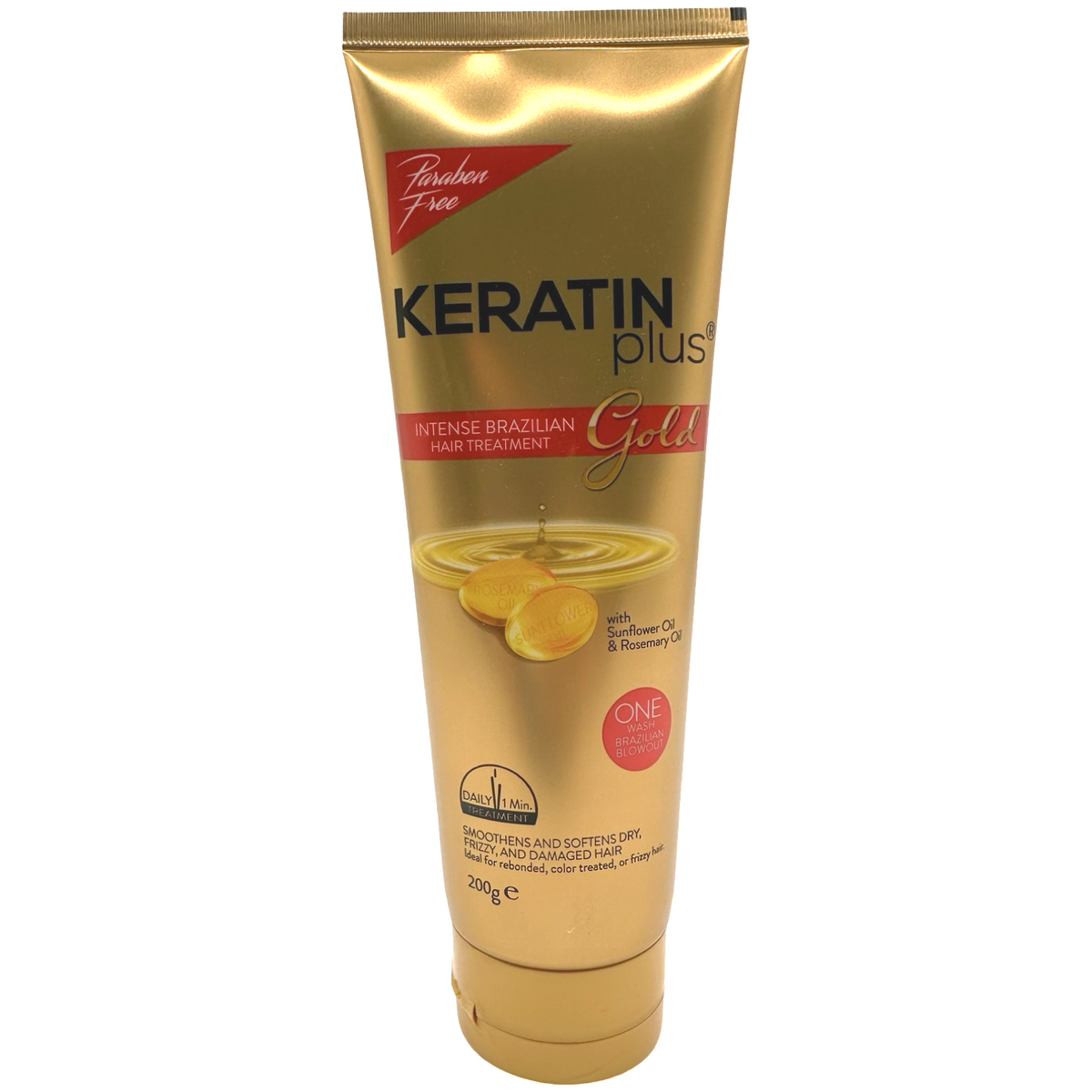 Keratin Plus – Intense Brazilian Hair Treatment – Gold – 200 G