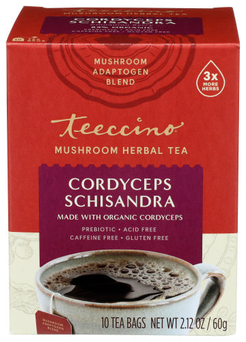 Teeccino Tea Schisandra Mushroom 10 Ct – Pack Of 6