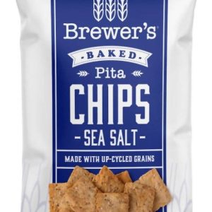Brewer’s Crackers Sea Salt Pita Chips – 12 Bags x 7 oz