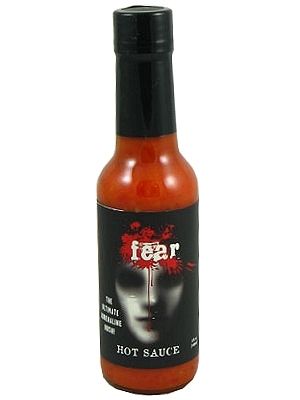Fear Hot Sauce with Bhut Jolokia “Ghost” Peppers, 5oz.
