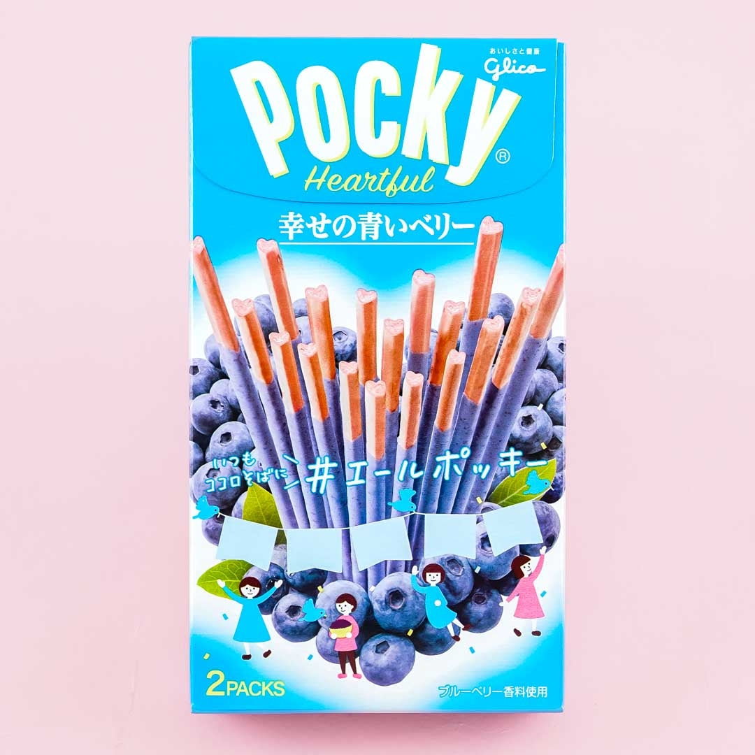 Pocky Heartful Biscuit Sticks – Blueberry