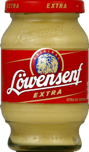Lowensenf – Mustard German Extra Hot, 9.3 Oz – Pack of 6