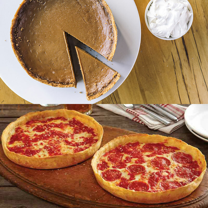 Beatrix Oh My! Caramel Pie & 2 Lou’s Pizzas