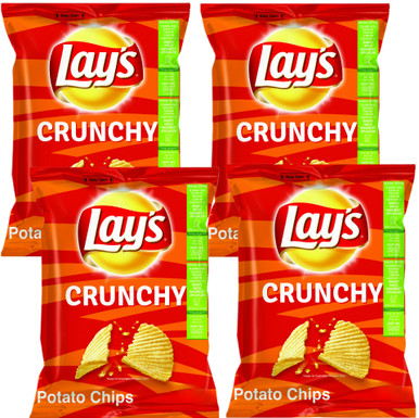 Lay’s Crunchy Potato Chips, Kosher for Passover, 1.8 oz Bags (4 Count)
