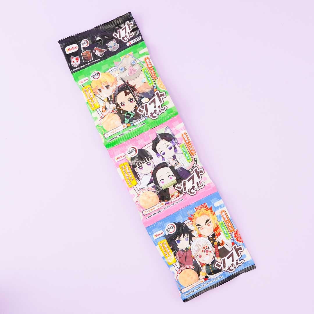 Demon Slayer Kuriyama Soft Sen Rice Crackers Set – 3 pcs