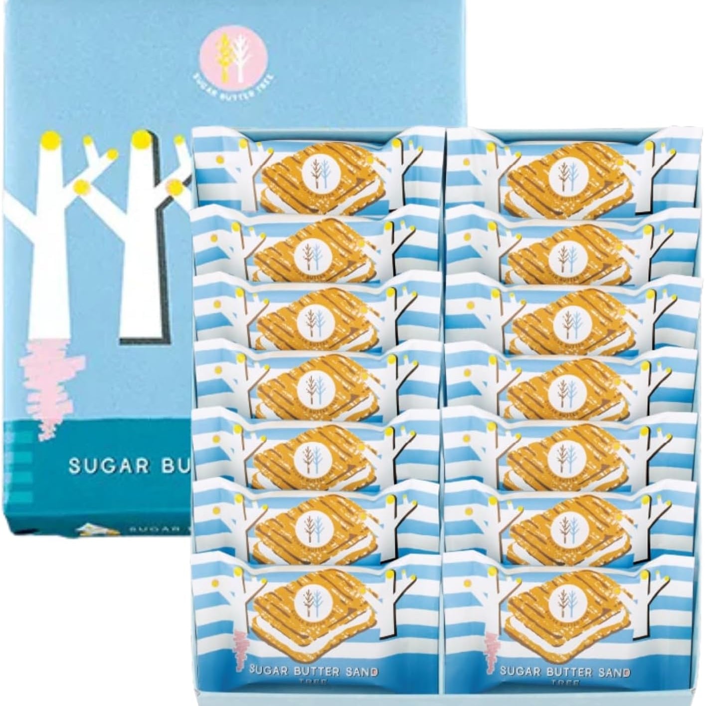 Sugar Butter Tree Sugar Butter Sand Wood 14 Pieces Individually Packaged – Tokyo Snack Land