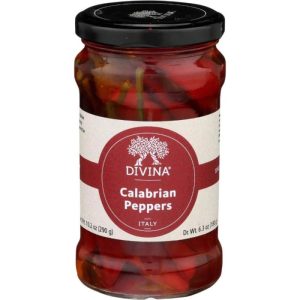 Divina – Peppers Calabrian, 9.2 Oz (Pack of 6)