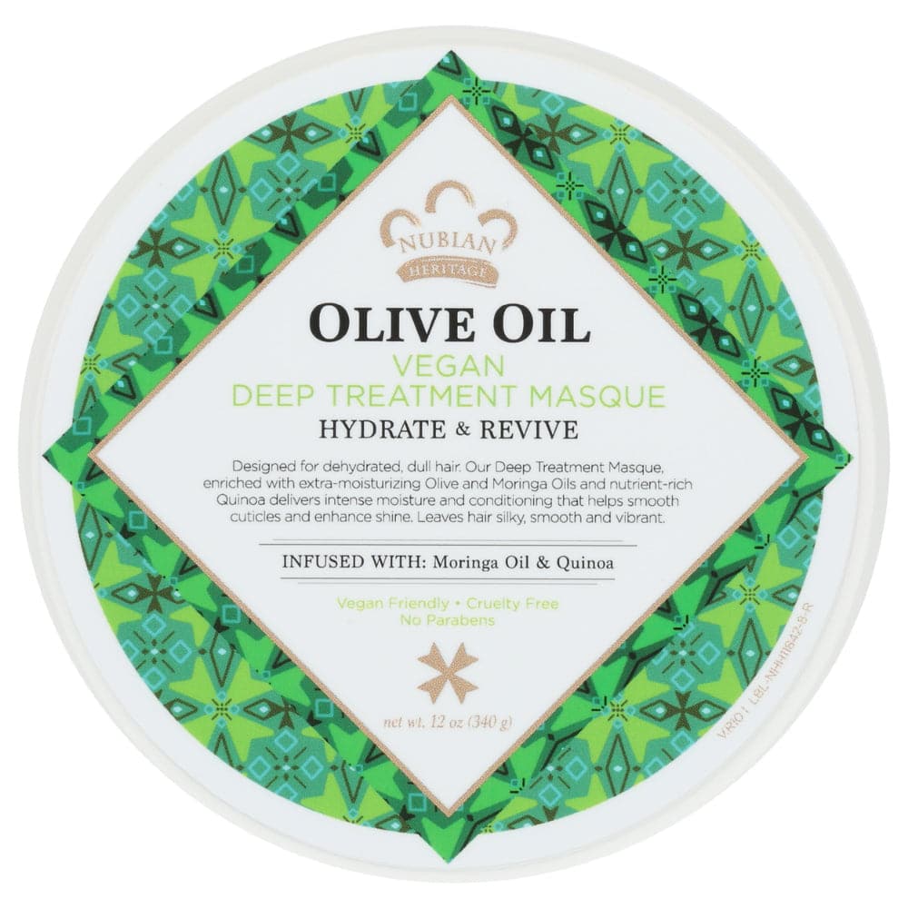 Nubian Heritage – Olive Oil Vegan Deep Treatment Masque – 12oz
