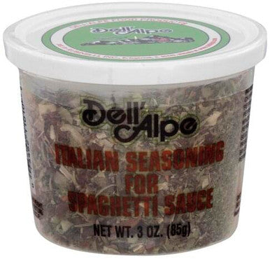 Dell Alpe – Spaghetti Seasoning, 3 Oz (Pack of 12)