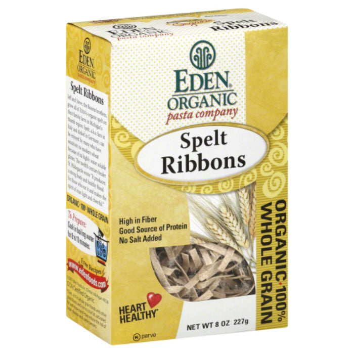 Eden Foods – Pasta Spelt Ribbons, 8 Oz (Pack of 6)