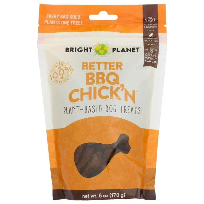 Bright Planet – Treat Dog BBQ Chicken Plant-based Bites, 6 Oz (Pack Of