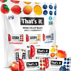 That’s It Mini Fruit Bars Blueberry, Strawberry, Mango, Variety Pack, 24 Count