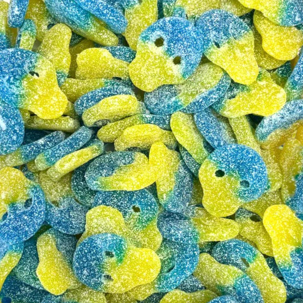 Swedish Sour Raspberry Skulls 1/2 lb